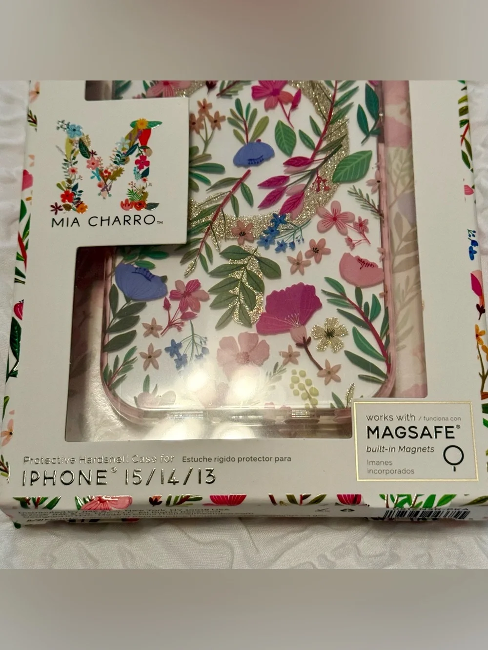 Cell phone case magsafe - iphone 13 14 15 - see packaging - New! Unused. Floral